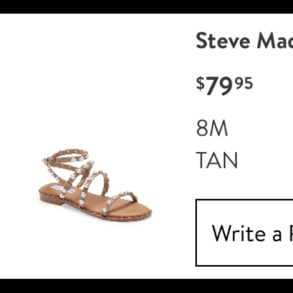 Steve Madden travel sandal nude pearl, good condition